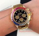 Best Quality Rolex Rainbow Daytona Price Yellow Gold Watch 40mm 